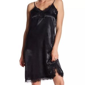 Mimi Chica Black Womens Sz XS Lace-Trim Sleepwear